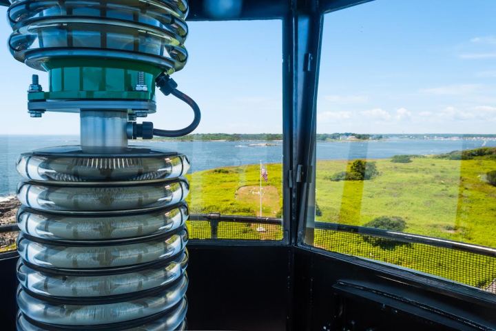 Goat Island Lighthouse in Cape Porpoise Maine - Seen during Kennebunkport Lighthouse Tour.